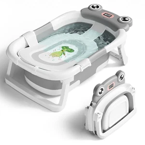 Baby Bathtub, Collapsible Newborn Bathtub for Infant to Toddler 0-24 Months with - Picture 1 of 6