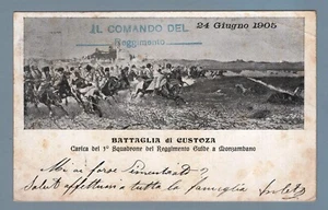 CR2536 Cart. Reggimentale: Battaglia di Custoza - carica regg.Guide di Monzamban - Imagen 1 de 1