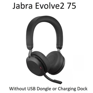 Jabra Evolve2 75 Wireless Stereo Headset Noise Cancelling - Unused Local Samples - Picture 1 of 10