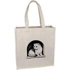 Scottish Fold Cat In Alcove Premium Canvas Tote Bag Zx00026215