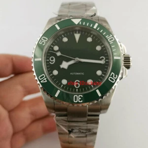 40mm luminous green dial Stainless Automatic mens Wrist Watch sapphire glass - Picture 1 of 5