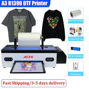 DTF Printer A3 Direct to Film T-shirt Fabric Flatbed Heat Transfer EPSON R1390 - Picture 1 of 11