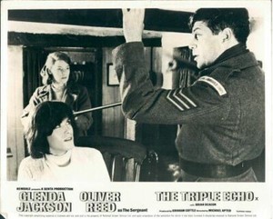 THE TRIPLE ECHO ORIGINAL LOBBY CARD GLENDA JACKSON BRIAN DEACON OLIVER REED