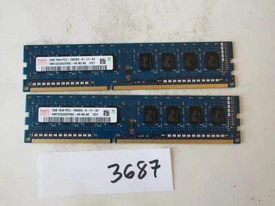 Hynix HMT325U6CFR8C-H9 2x2Gb=4Gb PC3-10600 1333Mhz DDR3 Desktop Memory RAM (3687 - Image 1 of 2