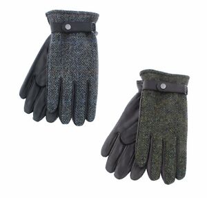 Men's Failsworth Harris Tweed & Leather Gloves Choice of Size & Colour