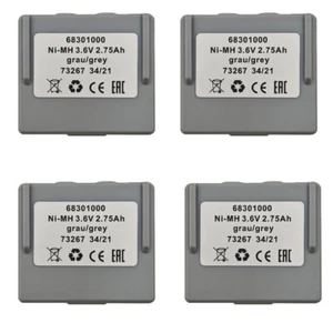 4pcs 68301000 68300900 Battery 2750mAh 3.6V Rechargeable Battery - Picture 1 of 6