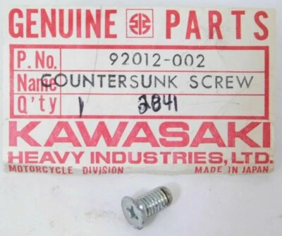 Kawasaki новый из старых запасов 92012-002 винт 5 x 10 A7 F5 F8 F9 F11 KE A7SS F81M F11M 1967-79 - Изображение 1 из 3