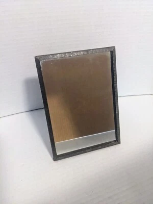 Antique Vanity  Standing Mirror - 7" T x 5" W Adjustable 1920's? Homely Prop Foto 1 de 4