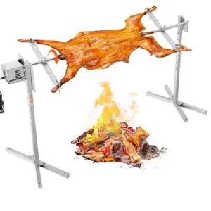 Electric BBQ Rotisserie Grill Kit 56 in.132 lbs.Capacity Automatic 52W Motor Hei - Picture 1 of 8