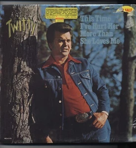 SEALED Conway Twitty This Time Hurt Her More Than She Loves Me Vinyl Record 1975 - Picture 1 of 6
