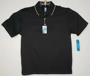 PGA Tour Dry Cottonflux Black Golf Polo Shirt Men's XL Official License Prod NWT - Picture 1 of 8