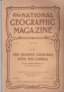 national geographic-JUNE 1908-ONE SEASON'S GAME-BAG WITH THE CAMERA. - Picture 1 of 2
