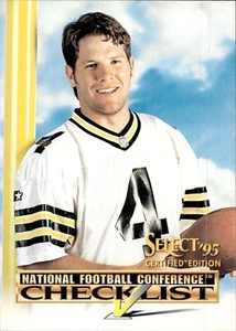 Brett Favre - 1995 Select Certified - Checklist - Bild 1 von 2