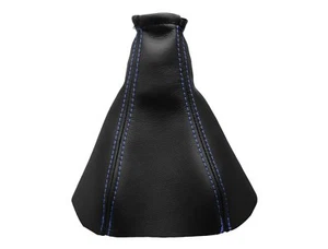 OPEL VECTRA B (1996-2002) Soufflet Levier De Vitesse Cuir - Couture Bleu Clair - Foto 1 di 1