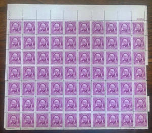 Scott 960 - 1948 William Allen White -3¢ - Foglio completo di 70 MNH, FOGLIO REALE - Foto 1 di 1