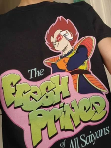 Fresh Saiyan Prince Shirt T-Shirt of bel air Saiyan vegeta dbz dragon ball z dbs - Picture 1 of 7