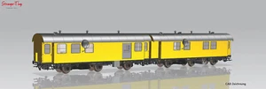 Piko Expert+ DB Bahnbau 3yg Coach Set (2) VI (DCC-Sound) 1:87 Scale, HO Gauge - Picture 1 of 1