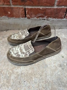 Zapatos Mocasines Informales Ariat Para Hombres 9.5 Cruiser Camuflados Bandera Patriótica Sin Cordones - Imagen 1 de 9