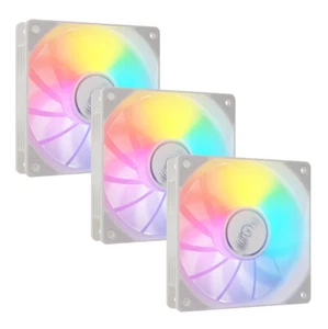 Ventilador de estuche para PC Valkyrie V12F ARGB 120 mm, blanco, paquete de 3 - Imagen 1 de 2