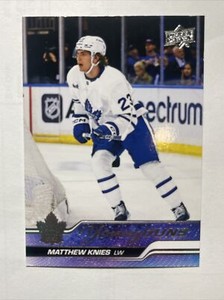 2023-24 UPPER DECK SERIES 1 MATTHEW KNIES YOUNG GUNS #222
