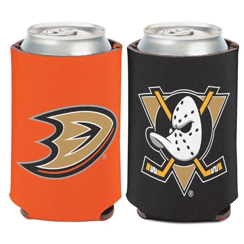 Anaheim Ducks 12oz Two Sided Can Cooler [NEW] NHL Coozie Koozie Beer Drink Cover