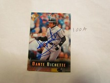 1996 Topps Gallery Dante Bichette Autographed Signed Baseball Card 