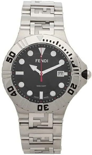 Orologio Fendi Nautico F108100101 42MM Uomo Argento