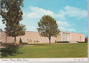 Eisenhower Museum Abilene Kansas Vintage View Postcard UnPosted 1966 good shape - Picture 1 of 1