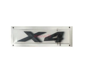 Matte Black Letters X 4 Trunk Emblems Badges Sticker for BMW X4 - Picture 1 of 3