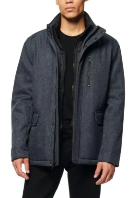 Marc New York by Andrew Marc Men's Mullins Melange Tech Jacket Navy Small NWT - Image 1 of 4