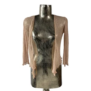MARBLE Cardigan Size UK One Size Soft Pink Loose Knit Womens Top NEW RRP £39 - Picture 1 of 13