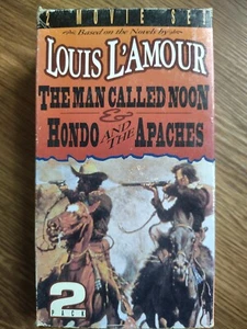 Louis Lamour The Man Called Moon Hondo & The Apaches 2 VHS Movie Set - Picture 1 of 4