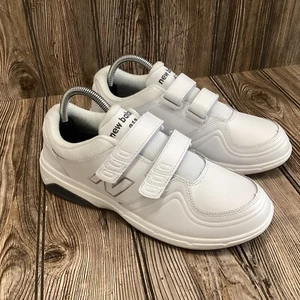 New Balance Womens 813 WW813HWT Walking Shoes White Leather Hook Loop Size 9.5 B - Picture 1 of 14