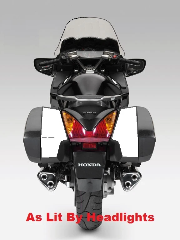 Juego de calcomanías reflectantes bolsa dura Honda ST1300 (todos los años) Foto 1 de 3