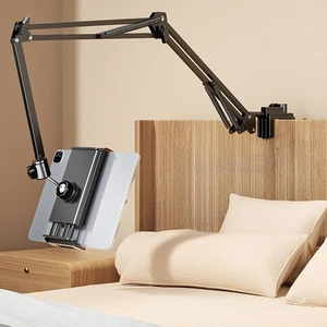 Tablet Stand Long Arm Phone Holder Lazy Bed Desk Mount For iPad iPhone 360° - Picture 1 of 8