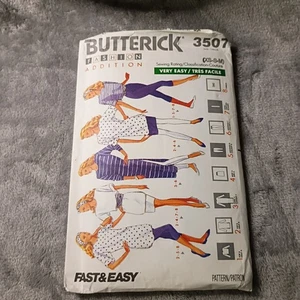 Butterick Fashion Addition 3507 Fast & Easy Size XS/SM/MD 8 Patterns UNCUT 1980s - Picture 1 of 2
