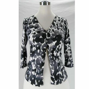East 5th slim black/white knit cardigan top - Picture 1 of 1
