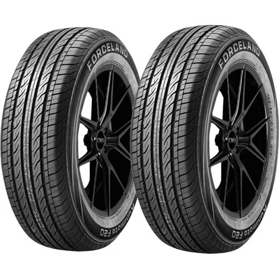 (QTY 2) 175/70R14 Forceland Kunimoto F20 84T SL Black Wall Tires Foto 1 de 4