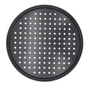 5x Pizzablech Ø32cm gelocht Pizzablech AntihaftPizza Backblech Flammkuchen Blech - Bild 1 von 2