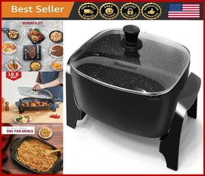 Extra Deep 16"x13" Non-Stick Electric Skillet, 10.5Qt, Dishwasher Safe - Picture 1 of 8