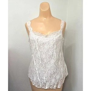 Studio 1940 Y2K Lace Tank Top Size Large Vamp Goth Corset Coquette Sexy Fairy - Picture 1 of 5