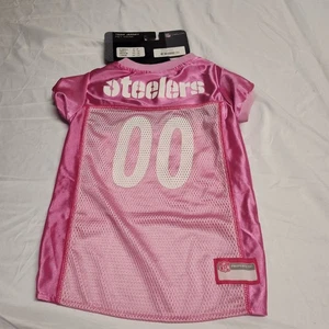 Camiseta del equipo de la NFL Pet Wear Pittsburgh Steelers fútbol rosa talla grande  - Imagen 1 de 6