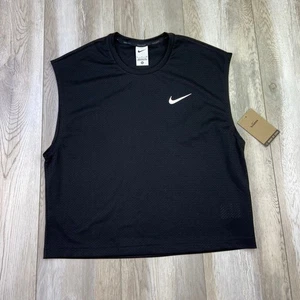 Nike Swim T-Shirt Damen Small schwarz NESSE 514-652 Swoosh Mesh ärmellos NEU - Bild 1 von 9