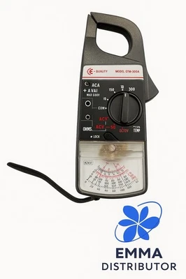 PINZA AMPERIMÉTRICA ANALÓGICA 300 AMPERIOS MULTÍMETRO PORTÁTIL AC/CC probador de corriente de voltaje Foto 1 de 4