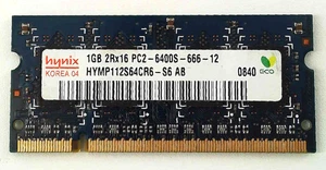 Hynix 🔧 1GB DDR2-800 PC2-6400S SO-DIMM Laptop RAM 🟥 ☆ - Picture 1 of 2