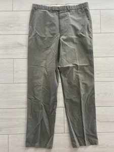 M & S Marks And Spencer St Michael Green Chino Trousers W36 L33 - Picture 1 of 5