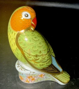 Royal Crown Derby LMTD ED 2500 ~ RED FACE LOVE BIRD ~ handsignierter Goldstopper - Bild 1 von 11
