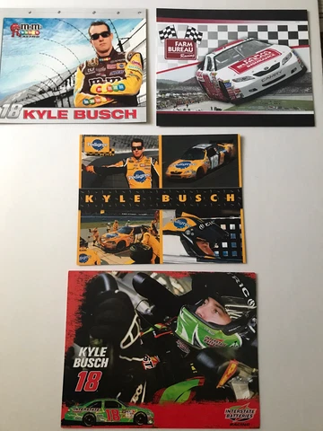 Kyle Busch Hero postcard lot 4 Pieces Various Years Cover