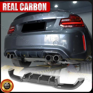 REAL Carbon Fiber Rear Bumper Diffuser Lip for BMW 2 Series F87 M2 Coupe 2016-20 - Picture 1 of 15
