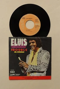 Elvis Presley ~ T-R-O-U-B-L-E / Mr Songman ~ Rare 1975 Yugoslavia ~ Yogoton - Picture 1 of 4